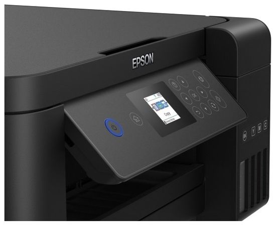  МФУ EPSON L4160, СНПЧ,Wi-Fi, A4, струйная цветная, двусторонняя, 4-цветная, 33 стр/мин ч/б, 15 стр/мин цветн., 5760x1440 dpi, подача: 100 лист., вывод: 30 лист., USB, картридер, печать фотогр 