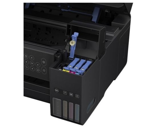  МФУ EPSON L4160, СНПЧ,Wi-Fi, A4, струйная цветная, двусторонняя, 4-цветная, 33 стр/мин ч/б, 15 стр/мин цветн., 5760x1440 dpi, подача: 100 лист., вывод: 30 лист., USB, картридер, печать фотогр 