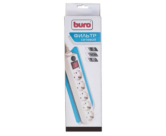  Сетевой фильтр Buro 500SH-3-W 3м (5 розеток) белый 