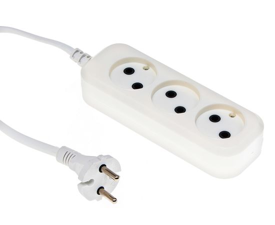  Сетевой удлинитель Buro BU-PSL3.3/W 3м (3 розетки) белый 