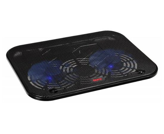  Подставка для ноутбука Buro (BU-LCP140-B214H) черный 14"338x255x22мм 1xUSB 2x 140ммFAN 480г металлическая сетка/пластик 