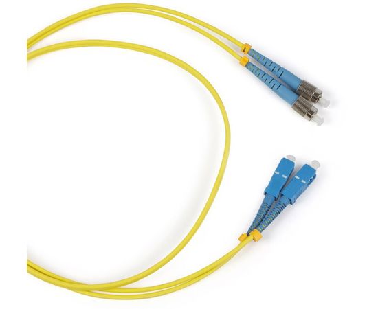  Hyperline FC-D2-9-FC/­UR-FC/­UR-H-1M-LSZH-YL Патч-корд волоконно-оптический (шнур) SM 9/­125 (OS2), FC/­UPC-FC/­UPC, 2.0 мм, duplex, LSZH, 1 м 
