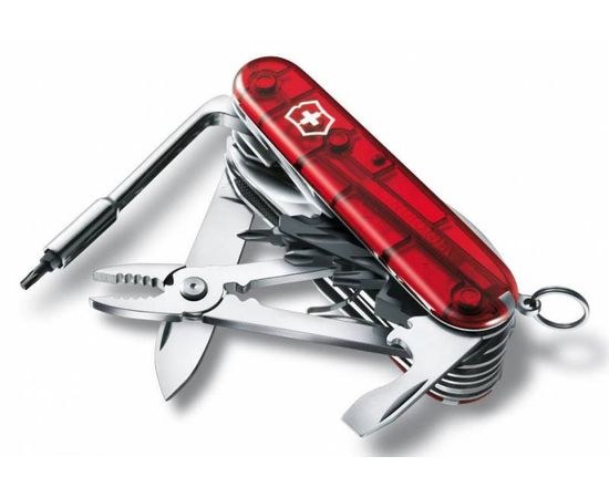  Нож перочинный Victorinox CyberTool L (1.7775.T) 91мм 39функций красный полупрозрачный карт.коробка 