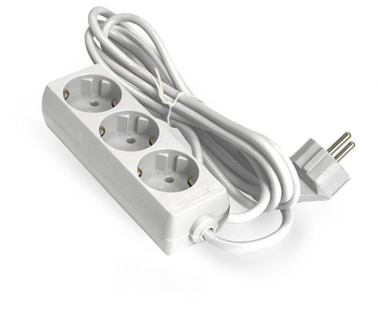  Удлинитель Exegate EX285806RUS ECE-3-3W (3 евророзетки с заземлением, 3м, белый) 