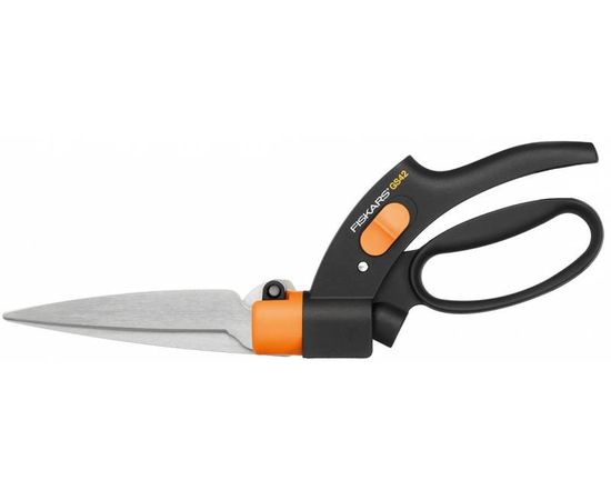  Ножницы для травы Fiskars Servo-System GS42 черный/оранжевый (1000589) 