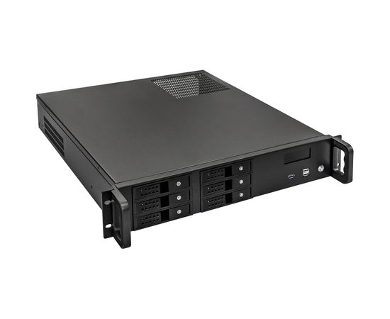  Корпус Exegate Pro 2U480-HS06 EX279705RUS RM 19", высота 2U, глубина 480, без БП, 6xHotSwap, USB 
