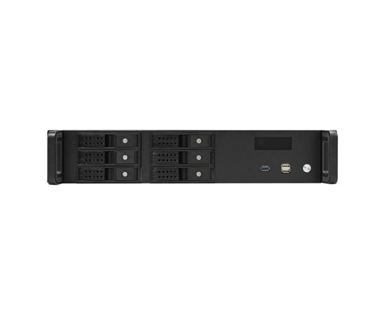  Корпус Exegate Pro 2U480-HS06 EX279705RUS RM 19", высота 2U, глубина 480, без БП, 6xHotSwap, USB 