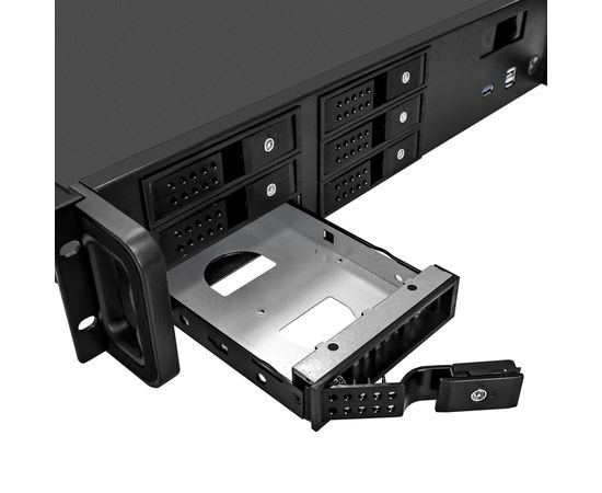  Корпус Exegate Pro 2U480-HS06 EX279705RUS RM 19", высота 2U, глубина 480, без БП, 6xHotSwap, USB 