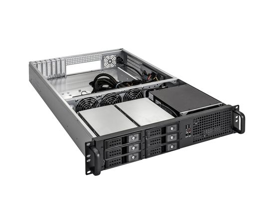  Серверный корпус Exegate Pro 2U660-HS06 EX264957RUS RM 19", высота 2U, глубина 660, БП 800ADS, 6xHotSwap, USB 