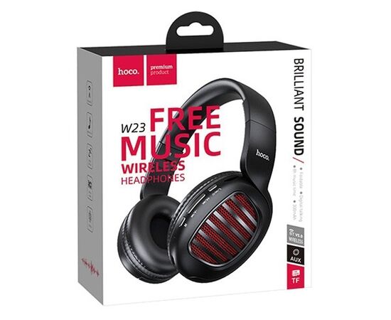  Bluetooth-наушники полноразмерные Hoco W23 Brilliant sound wireless (black) 
