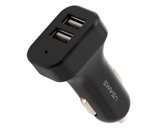  АЗУ USAMS 2USB (USAMS-NT Travel Car Charger Kit King Tu Series) +кабель Type-C U35, черный (NTU35TC13TZ) 