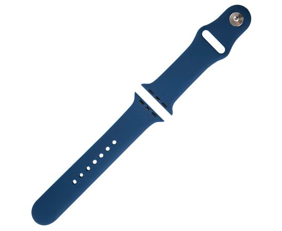  Ремешок силиконовый MB для Apple watch – 42-44 mm (S3/S4/S5 SE/S6), цвет морской глубины 