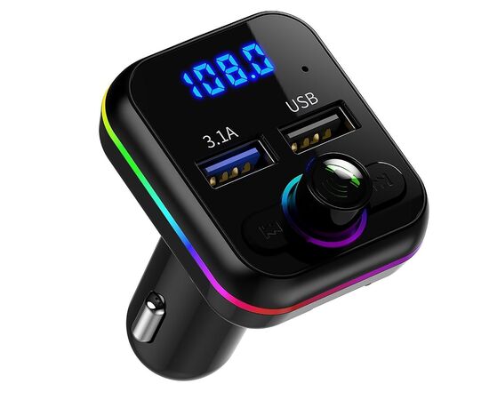  Автомобильный FM-трансмиттер - M34 2USB (black) (212235) 