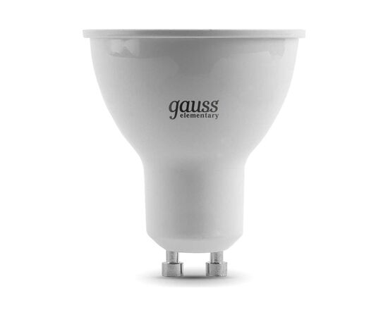  Лампа Gauss Spotlight Elementary (13629) светодиодная 9Вт цок. GU10 спот 220B 4100K св.свеч.бел.нейт. MR16 (упак. 10шт) 