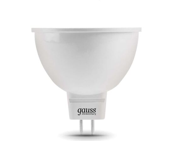  Лампа Gauss Elementary (13539) светодиодная  MR16 9Вт цок.:GX5.3 спот 220B 6500K св.свеч.бел.хол. MR16 (упак.:10шт) 