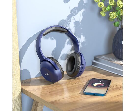 Bluetooth-наушники полноразмерные Hoco W40 (blue) (214061) 