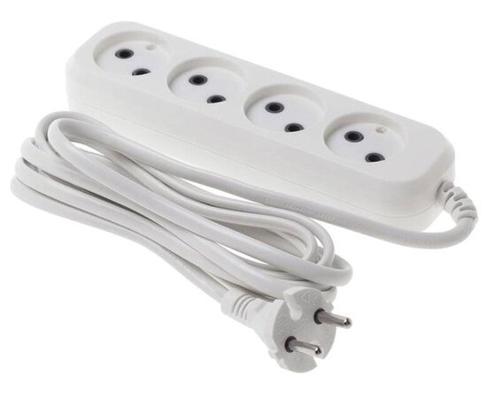  Сетевой удлинитель Buro BU-PSL4.3/W 3м (4 розетки) белый (пакет ПЭ) 