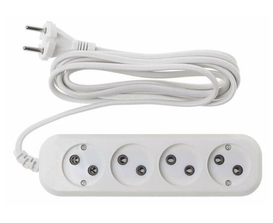  Сетевой удлинитель Buro BU-PSL4.3/W 3м (4 розетки) белый (пакет ПЭ) 