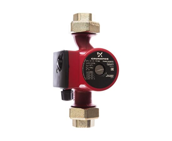  Насос циркуляционный Grundfos UPS 32-40 (96281389) с присоеденителями (1/198) 