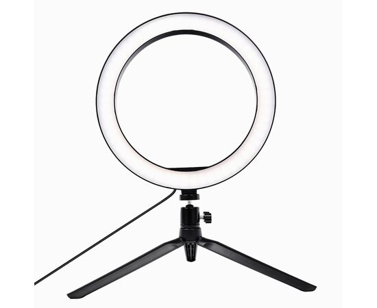  Кольцевая лампа Jmary F532 с триподом, 26 см (black) (black) (113375) 