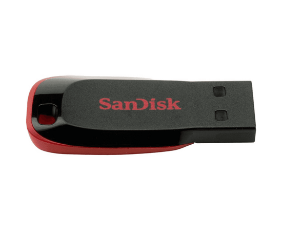 USB-флешка Sandisk 128Gb Cruzer Blade SDCZ50-128G-B35 USB2.0 черный/красный 