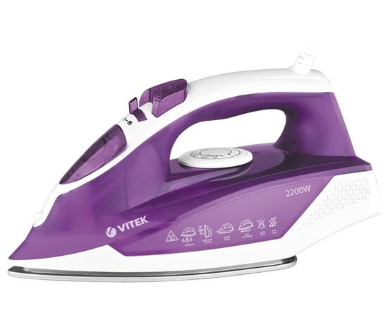  Утюг Vitek VT-8308 VT 2400 Вт, белый/сиреневый 