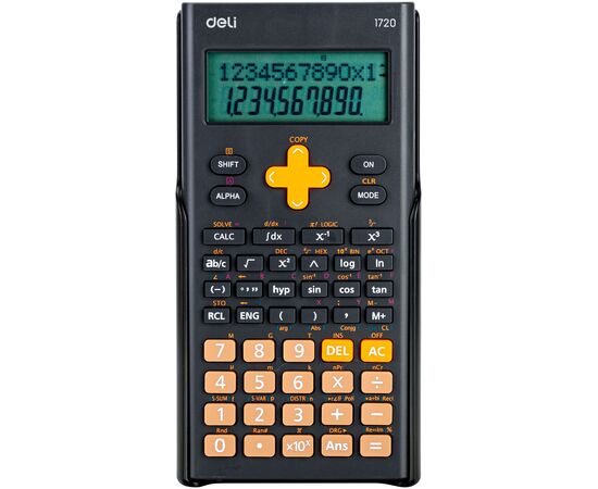 Калькулятор научный Deli E1720-black черный 10+2-разр. 