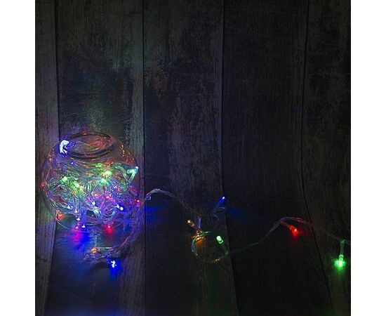  Светодиодная гирлянда IDSL-100L-10m-RGB (Нить/Внутренняя) 
