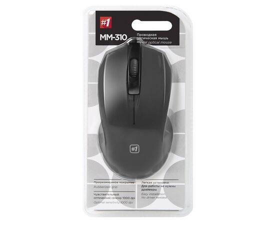  Мышь оптическая Defender MM-310 (black)(133964) 