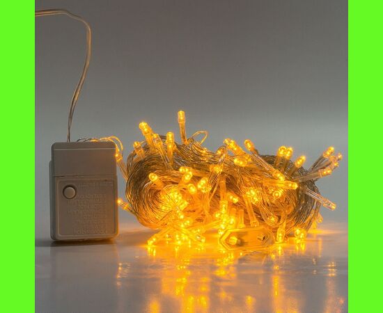  Светодиодная гирлянда IDSL-100L-10m-Yellow (Нить/Внутренняя) 