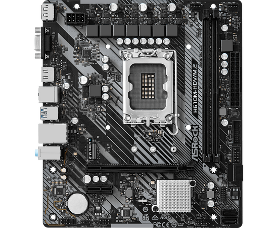  MB s1700 ASRock H610M-HDV/M.2 R2.0, Intel®H610, 2xDDR4-3200, D-SUB+HDMI+DP, 1xPCI-Ex16, 1xPCI-Ex1, 4xSATA3, 1xM.2, 8 Ch Audio, 1xGLan, (4+2)xUSB2.0, (2+2)xUSB3.2, 1xPS/2, mATX, RTL 