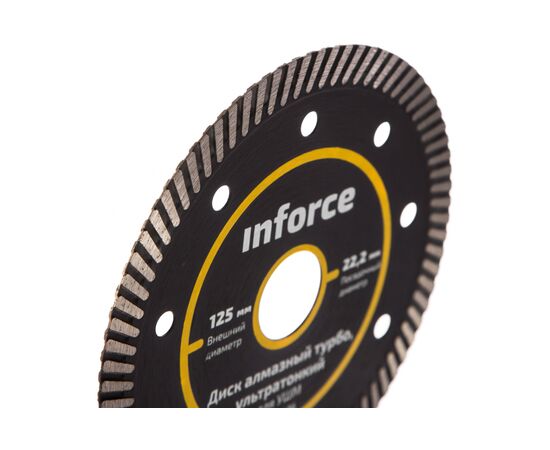  Диск алмазный турбо ультротонкий для УШМ Inforce 11-01-496 