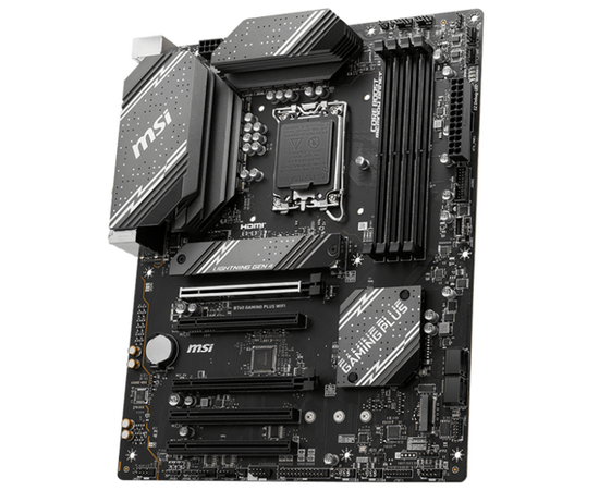  MB s1700 MSI B760 GAMING PLUS WIFI B760, 4*DDR5, 5*PCIEx16, 2*M.2, 2*TypeC, 2*USB3.2Gen2, 2*USB3.2Gen1, 8*USB2.0, 4*SATA3.0, 2.5G, DP, HDMI, ATX, RTL 