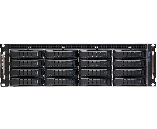  Корпус AIC XE1-3ET00-01 RSC-3ET, 3U, 16xSATA/SAS HS 3,5/2,5" universal bay + 2x2,5" 15mm rear HS bay + 4x2,5 "7mm internal bay 