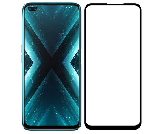  Стекло защитное Full Glue Premium Krutoff для Realme X3 черное 