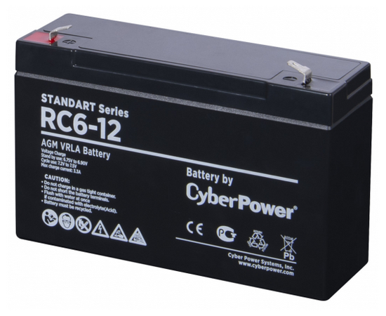  Аккумуляторная батарея CyberPower SS RC 6-12 Standart series, 6В 12Ач 