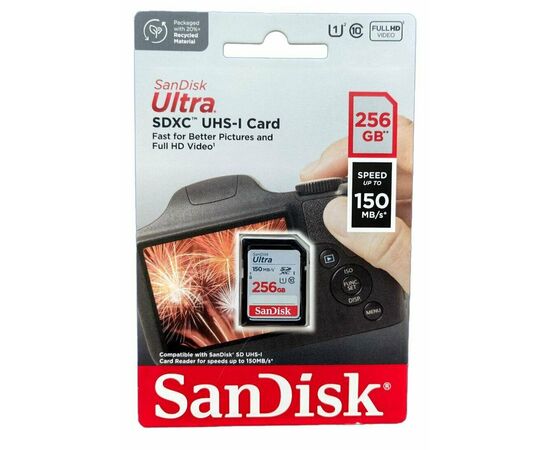 Карта памяти SANDISK SDSDUNC-256G-GN6IN SDXC 256GB UHS-I 