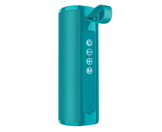  Колонка портативная Borofone BR1, Beyond, пластик, Bluetooth, FM, AUX, microSD, цвет: бирюзовый (1/60) 