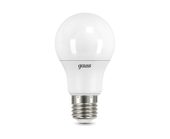 Лампа светодиодная Gauss A60 102502110 10Вт цок.E27 шар 220B 3000K св.свечения белый теплый A60 уп/10шт 