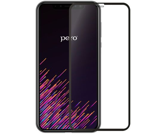  Защитное стекло PERO Full Glue для TECNO SPARK 10 Pro, черное 