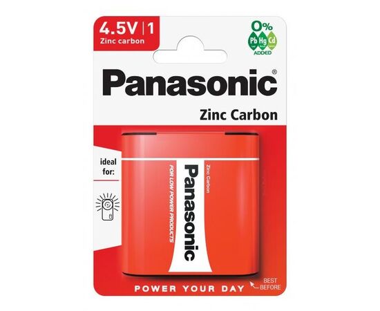  Элемент питания PANASONIC  3R12 (квадрат) Zinc Carbon BL1   (12/48) 