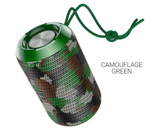  Колонка портативная HOCO HC1 Trendy, Bluetooth, 1200 мАч, 5 Вт, FM, TF, AUX, цвет: камуфляж (1/40) 