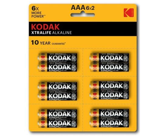  Элемент питания KODAK XTRALIFE LR03 12BL (6x2BL) [KAAA-2x6 perf] (144/576/43200) 