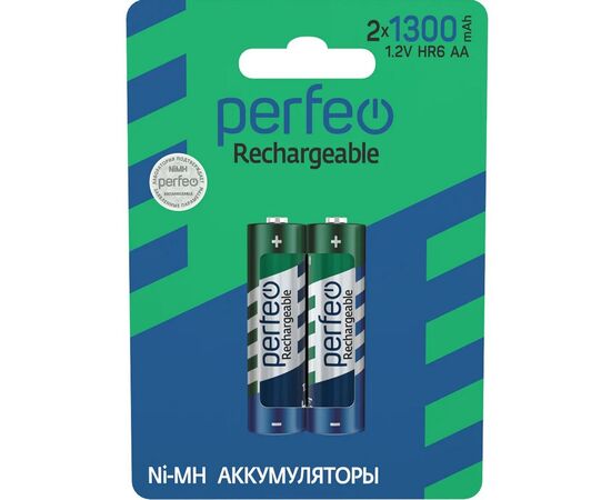  Аккумулятор Perfeo AA1300mAh/2BL 