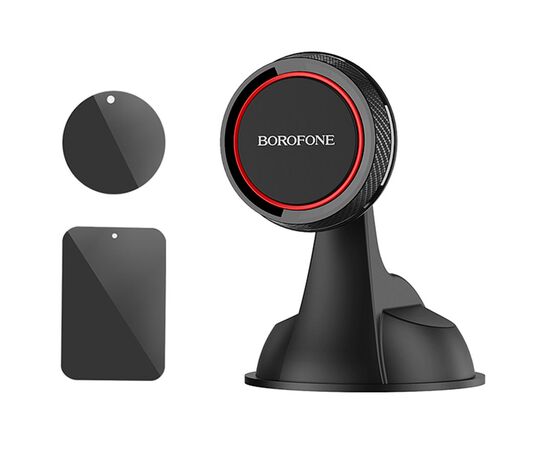  Автомобильный держатель BOROFONE BH14 Journey, магнитный, на приборную панель, черный+красный 