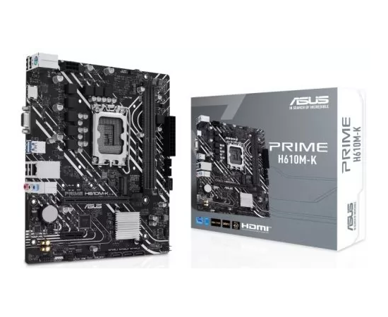  MB s1700 ASUS PRIME H610M-K mATX 2xDDR5 PCIEx16 PCIEx1 M.2 HDMI VGA GLAN (90MB1GA0-M0EAY0) 