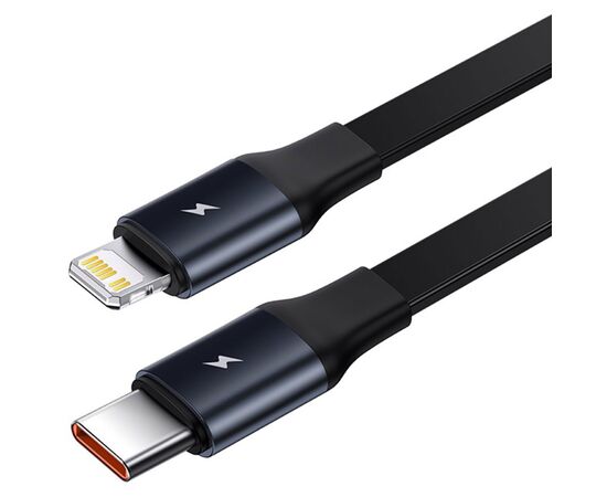  Автомобильное зарядное устройство BASEUS Enjoyment Retractable с Кабелем Type-C/Lightning, 3.5A, 20W, черный 