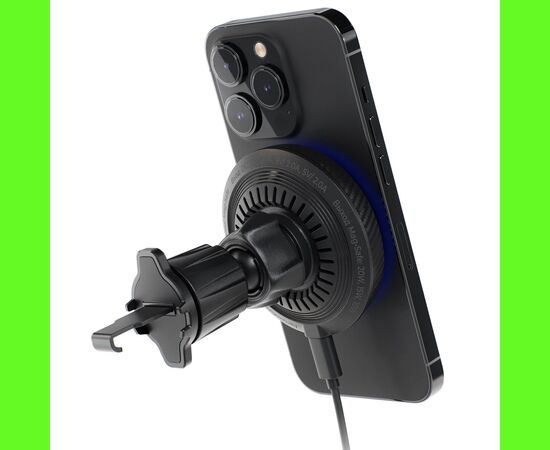  Держатель автомобильный Breaking C5, Cool Mag•Safe Qi, 20W, (Черный) 