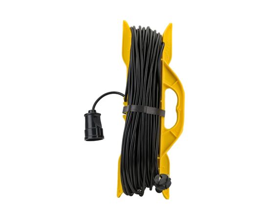  Удлинитель силовой Stayer 55018-50 z01 2x0.75кв.мм 1розет. 50м ПВС 10A пласт.рамка черный 