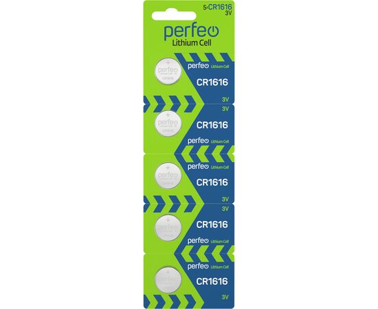  Батарейка Perfeo CR1616/5BL Lithium Cell 